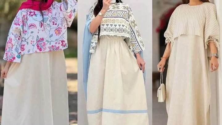 مانتو پیراهنی بلند طرح دار مانتو پیراهنی بلند طرح دار