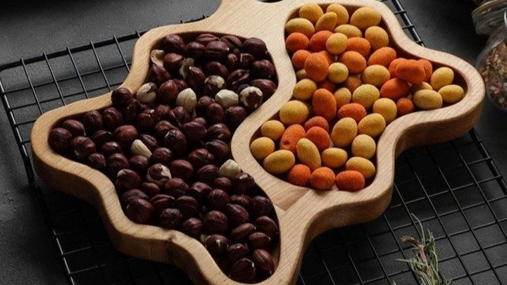 اردوخوری چوب بامبو؛ برای سرو انواع میوه و آجیل