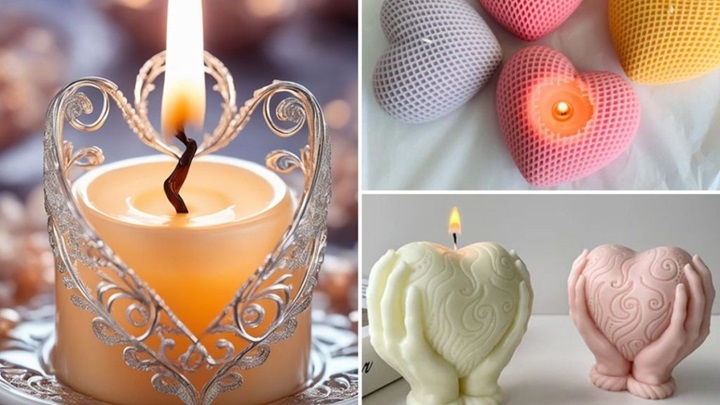 جدیدترین شمع‌های فانتزی کوچک و زیبا برای روی میز