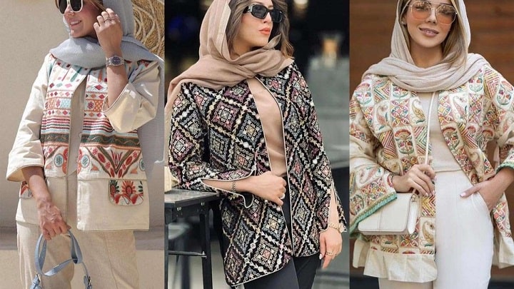 انواع مدلهای مانتو 1403 طرح دار انواع مدلهای مانتو 1403 طرح دار