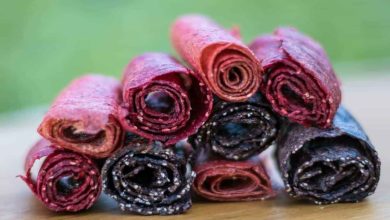 طرز تهیه لواشک تمشک،لیمو و نعناع