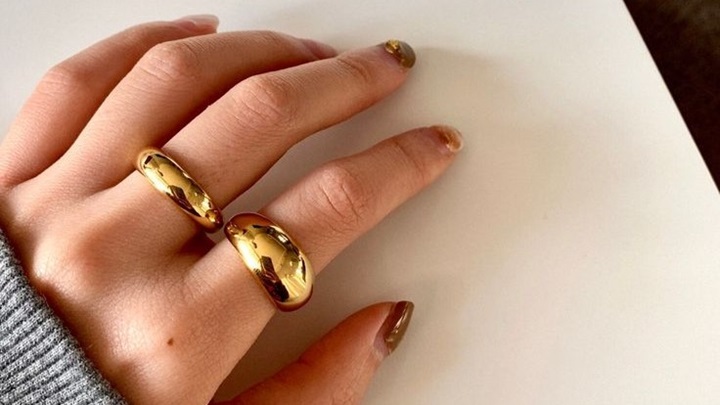 چند مدل انگشتر طلا پهن مدرن و ترند