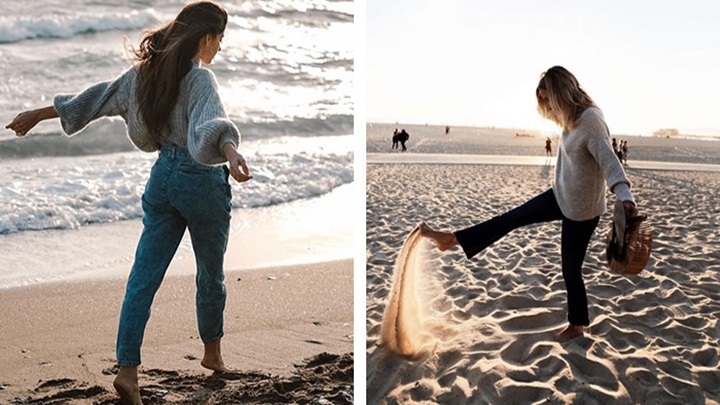 ژست عکاسی خاص برای دختر خانمها کنار ساحل ژست عکاسی خاص برای دختر خانمها کنار ساحل