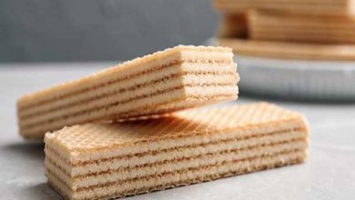 طرز تهیه ویفر رنگارنگ خانگی