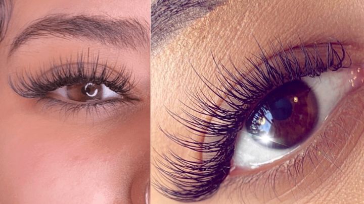 مژههای بنفش تیره از ایدههای جذاب برای اکستنشن مژه رنگی مژههای بنفش تیره از ایدههای جذاب برای اکستنشن مژه رنگی