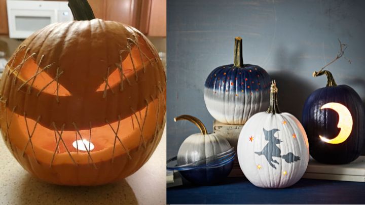 کدو حلوایی با دکوراسیون پارچهای کدو حلوایی با دکوراسیون پارچهای