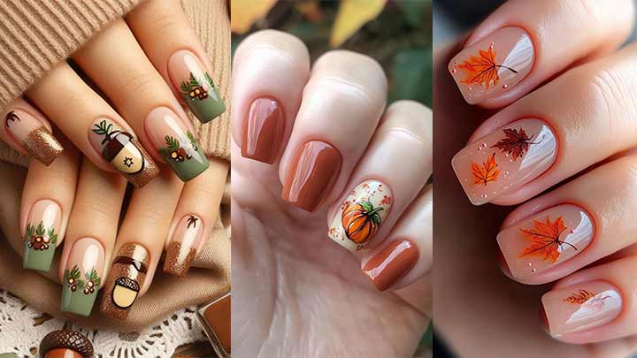 ناخن‌های مربعی؛ ستاره پاییزی مانیکور