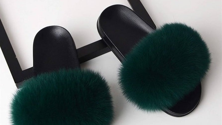 20 مدل صندل خزدار پاییزی ترند 2024