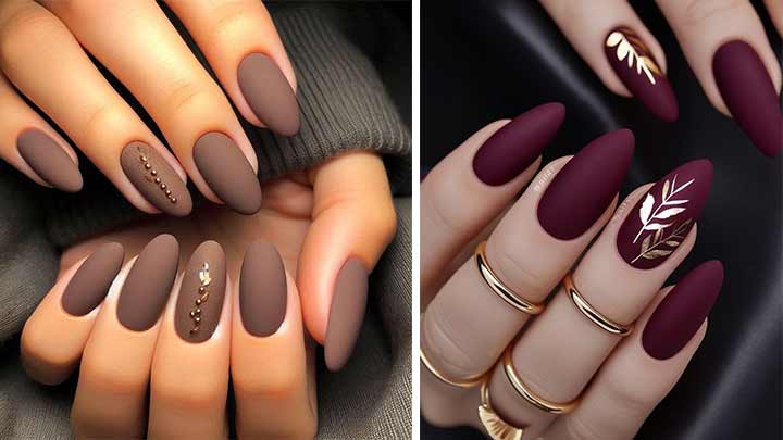 ناخن‌های مات پرطرفدار: درخشش بیشتر در فصل پاییز