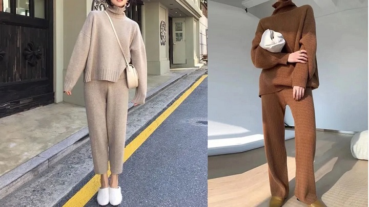 ست‌های بافتنی؛ انتخابی ایده‌آل برای روزهای سرد و بارانی