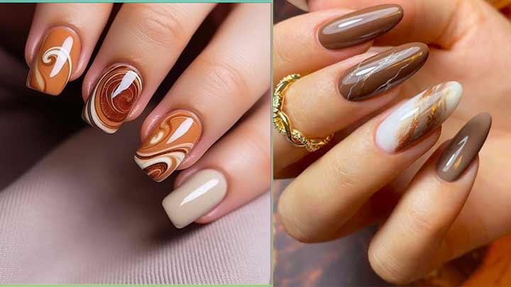 ابر و باد پاییزی روی ناخن‌هایت: طرح‌هایی به زیبایی برگ‌های ریزان