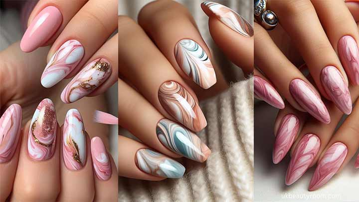 طبیعت پاییز را با طرح ابر و باد روی ناخن‌هایت به نمایش بگذار