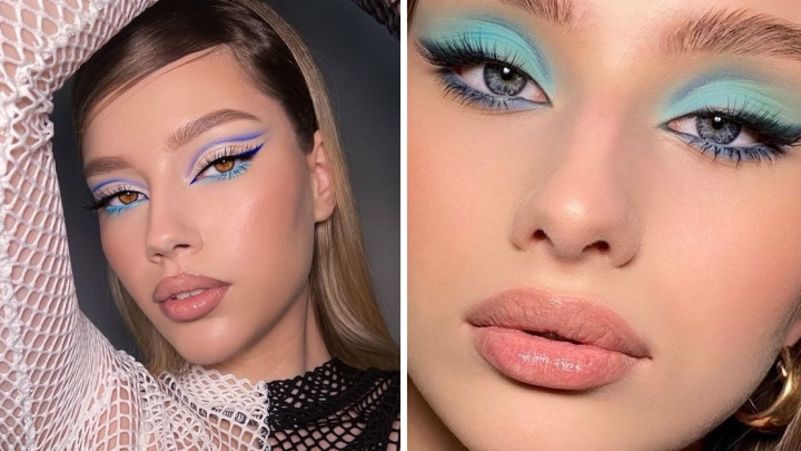 خط چشم آبی گرافیکی: هنر روی پلکهایتان خط چشم آبی گرافیکی: هنر روی پلکهایتان