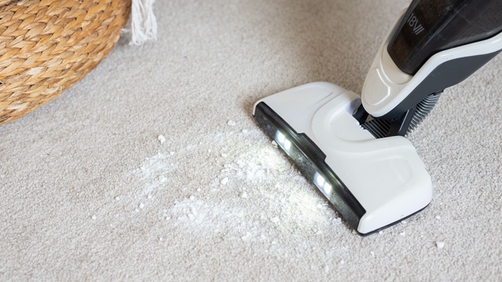 نحوه پاک کردن لکه فرش با سرکه و جوش شیرین