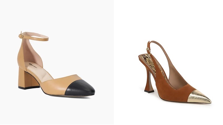 کلاسیک و مدرن، با کفش‌های کرم و قهوه‌ای
