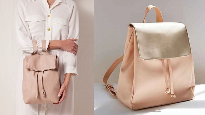  مینی کوله پشتی‌های زنانه کرم رنگ