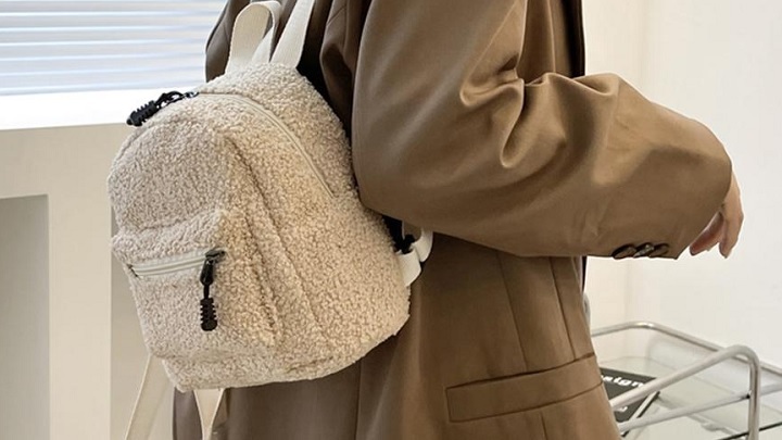  مینی کوله پشتی‌های زنانه کرم رنگ