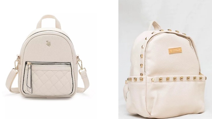  مینی کوله پشتی‌های زنانه کرم رنگ