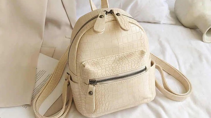  مینی کوله پشتی‌های زنانه کرم رنگ