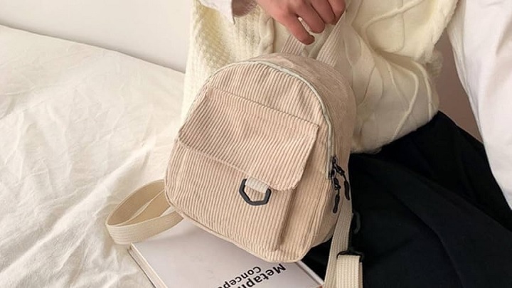  مینی کوله پشتی‌های زنانه کرم رنگ