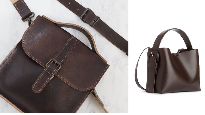 مدل‌های کیف چرم قهوه‌ای سوخته زنانه و مردانه