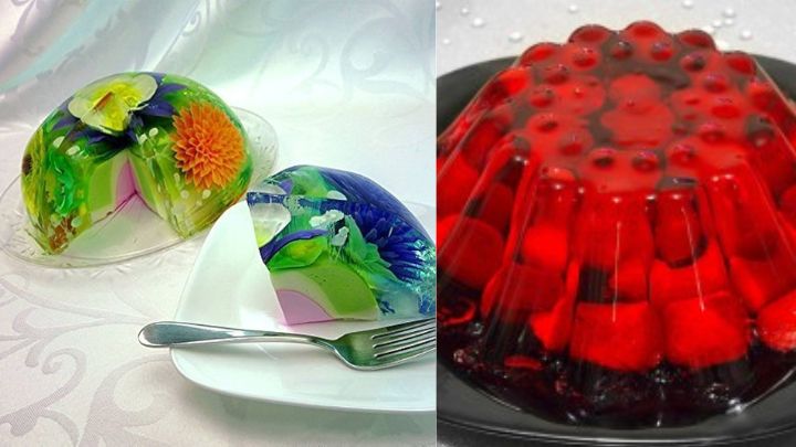 با این ایده‌ها، ژله‌هایتان را به یک اثر هنری تبدیل کنید