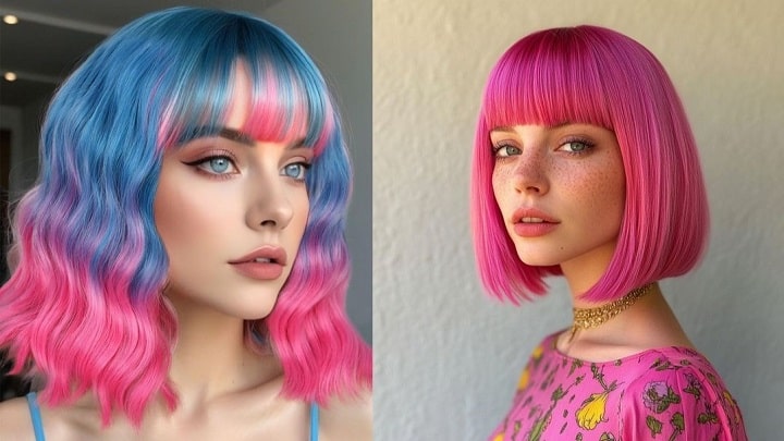 رنگ موهای فانتزی؛ الهام گرفته از طبیعت و هنر