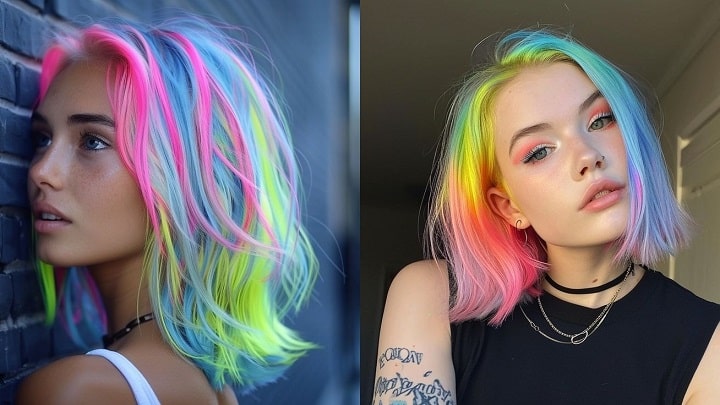 تحولی نوین در صنعت زیبایی: بررسی رنگ‌های فانتزی مو