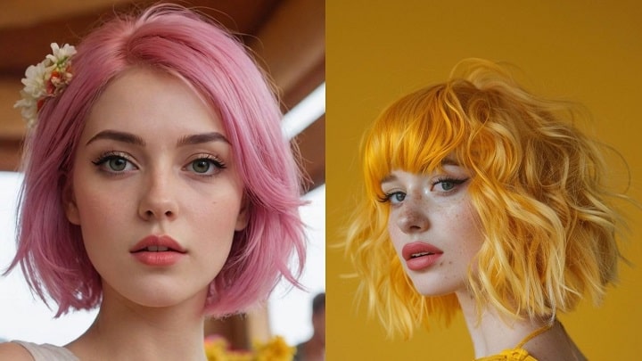 تاثیر رنگ‌های فانتزی بر چهره و استایل