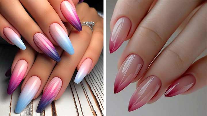 ترند جدید ناخن؛ گرادیان، انتخابی شیک برای خانم‌های امروزی