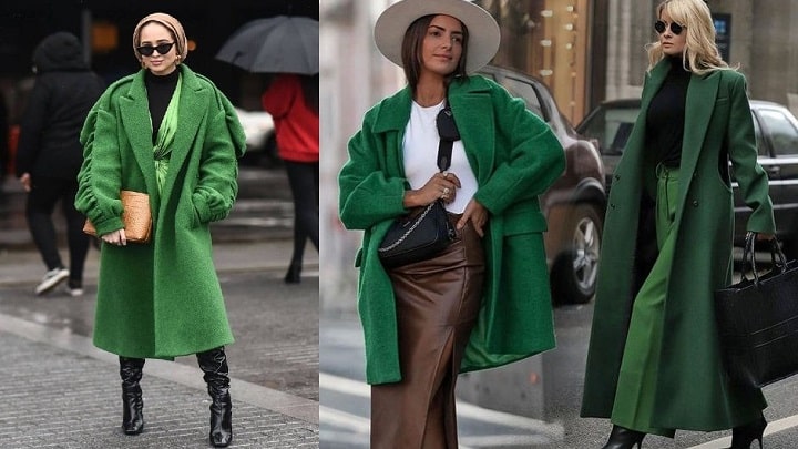 سبز با چرم: استایلی جسور و شیک سبز با چرم: استایلی جسور و شیک