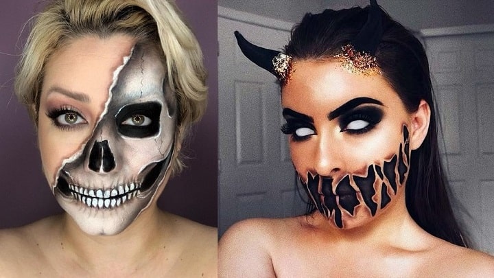 با کمترین لوازم آرایشی، هالووین را جشن بگیرید