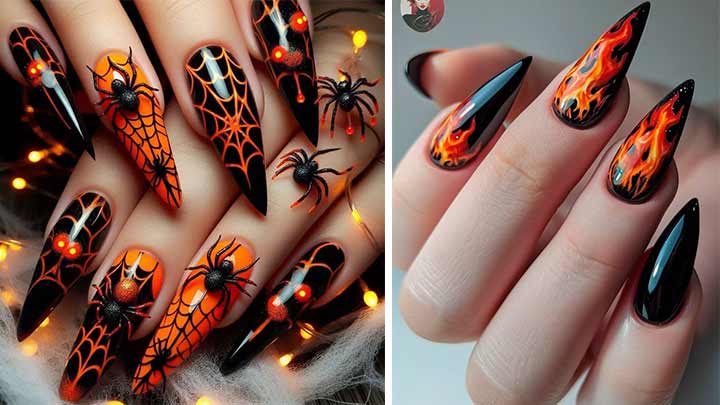 ناخن‌های هالووینی: وحشتناک‌ترین و جذاب‌ترین طرح‌ها