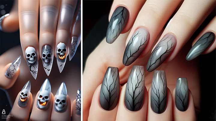 ناخن‌های هالووینی: خلاقیت به سبک هالووین