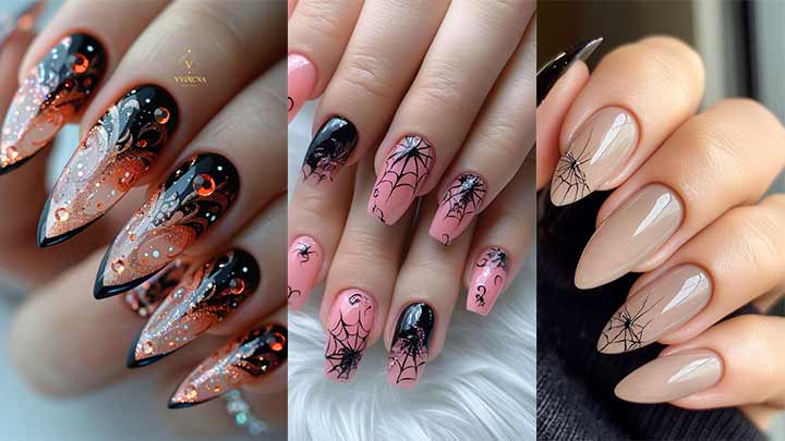 ناخن‌های هالووینی: هنری و خلاقانه