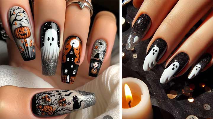 ناخن‌های هالووینی: وحشتناک زیبا