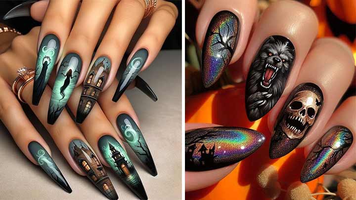 ناخن‌های هالووینی: ایده‌هایی برای هر سلیقه