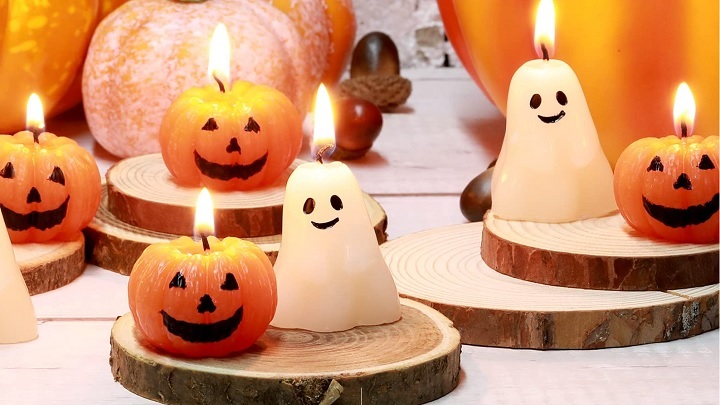 طرز ساخت شمع به شکل کدو تنبل برای هالووین با قالب طرز ساخت شمع به شکل کدو تنبل برای هالووین با قالب