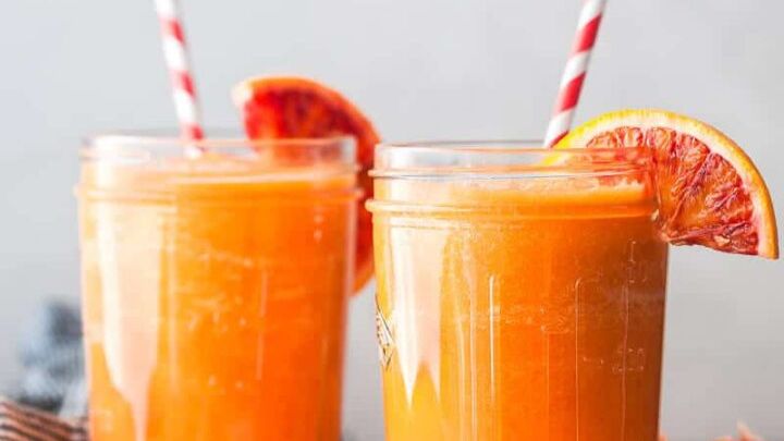 مراحل تهیه اسموتی نارنگی و سیب