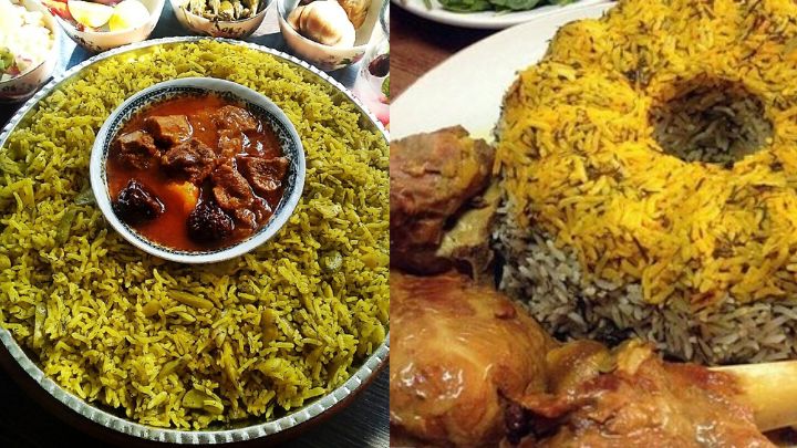 مراحل تهیه باقالی‌ پلو درباری با دنده گوسفندی