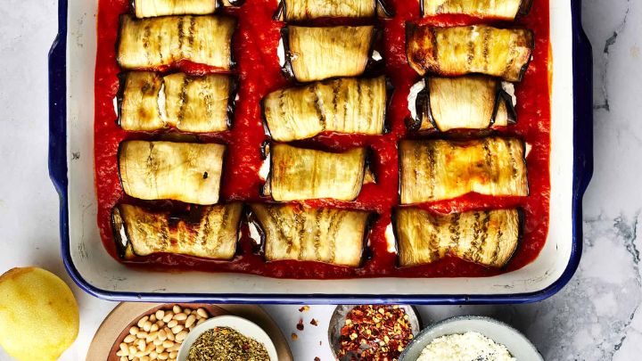 طرز تهیه رول بادمجان سوخاری طرز تهیه رول بادمجان سوخاری