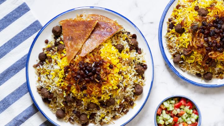 رسپی یک غذای خوشمزه با برنج و انگور رسپی یک غذای خوشمزه با برنج و انگور