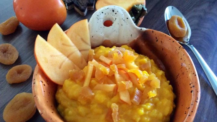 مراحل تهیه فرنی حلوا کدویی مراحل تهیه فرنی حلوا کدویی