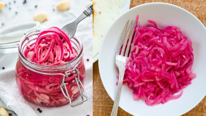 ترشی پیاز قرمز خلالی، رنگ و لعاب سفره شما را زیباتر می‌کند