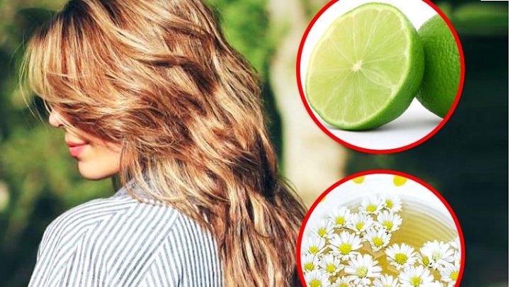 روشن کردن مو با استفاده از چای بابونه و لیمو روشن کردن مو با استفاده از چای بابونه و لیمو