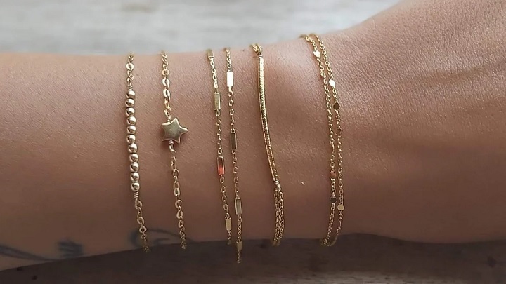 دستبند طلای ساده و مینیمال؛ ظرافت در هر لمس