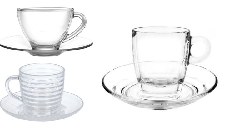 سرویس‌های استکان و نعلبکی با طراحی ساده و مینیمالیستی