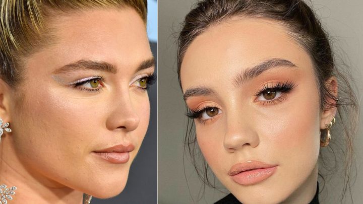 میکاپ نچرال و ساده با سایه رنگ نود میکاپ نچرال و ساده با سایه رنگ نود