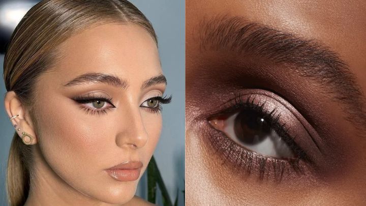 میکاپ چشم نود با خط چشم گربهای میکاپ چشم نود با خط چشم گربهای