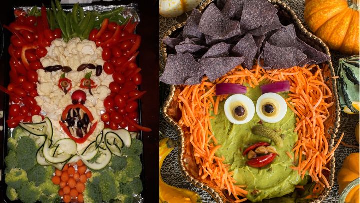 چیدمان سالاد به شکل جوکر و دلقک دیوانه چیدمان سالاد به شکل جوکر و دلقک دیوانه